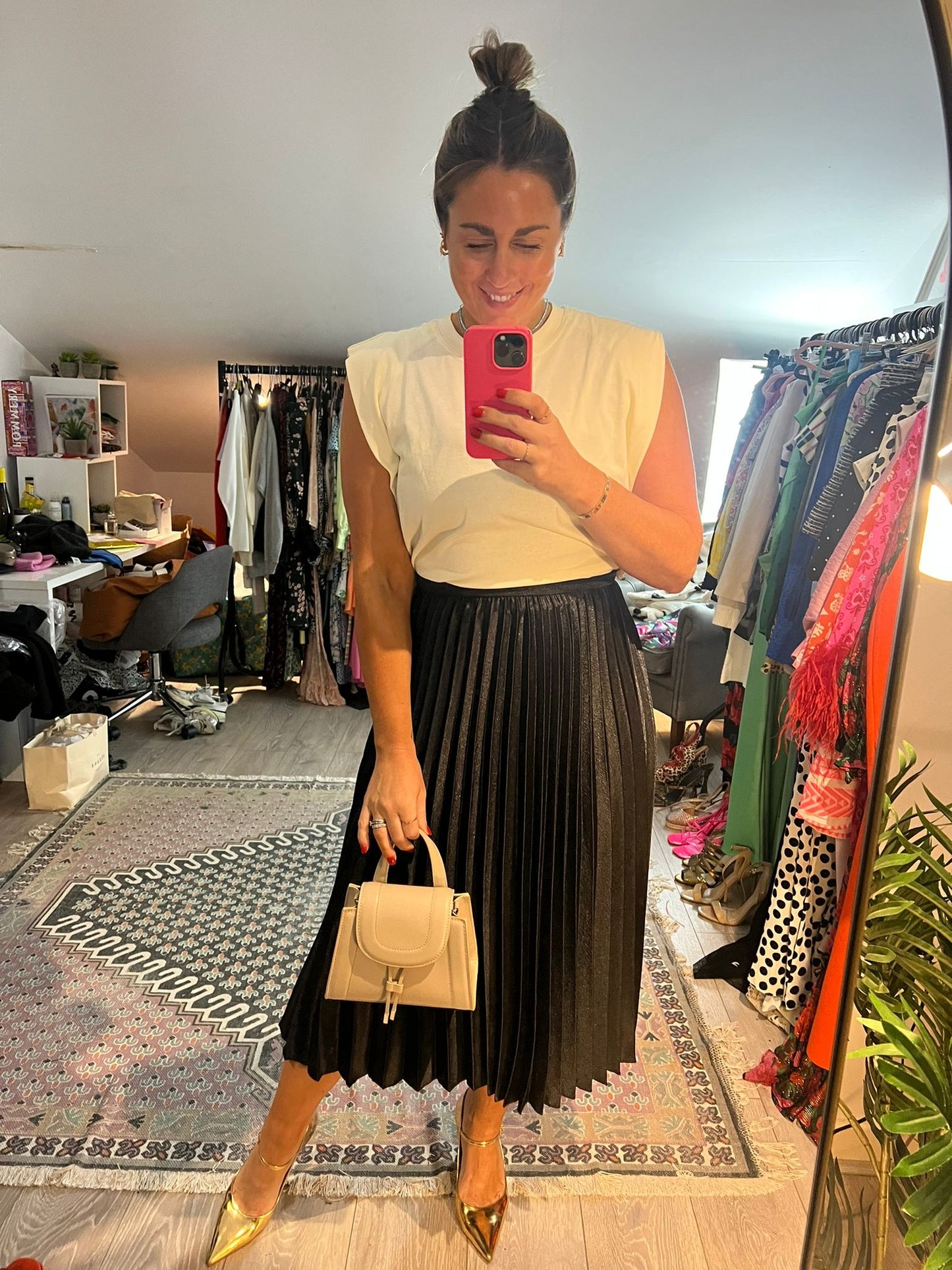 Zara New Unused Beige Cream Bag