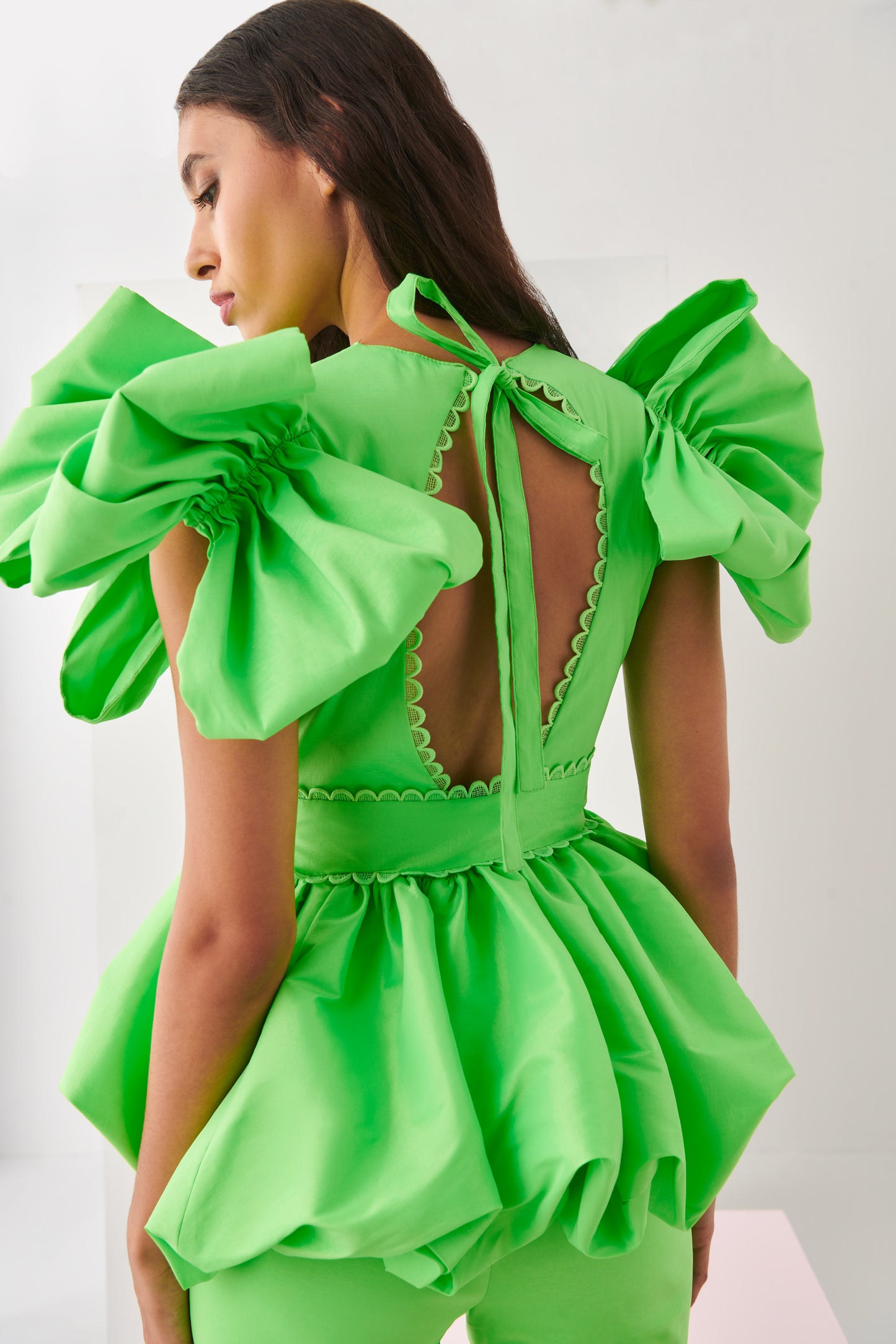 Celia B Willem top in green