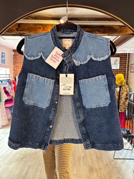 Seventy+Mochi Denim Waistcoat