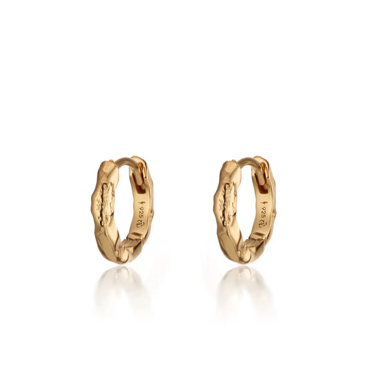 Scream Pretty Golden Molten Huggie Earrings