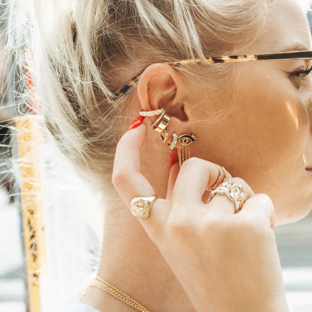 Scream Pretty Lion Head Signet Ring