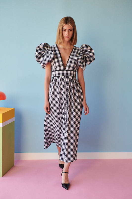 Rent Celia B Curazao Vichy Black and White