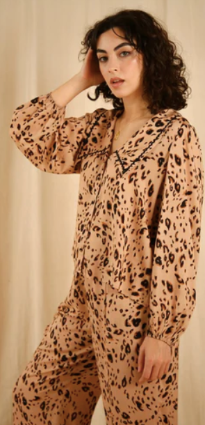 Frenchie Pyjama Set Leopard By It's 9pm