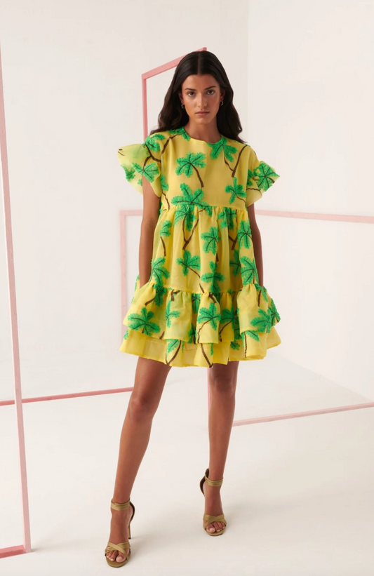 Celia B Coral Palm Dress