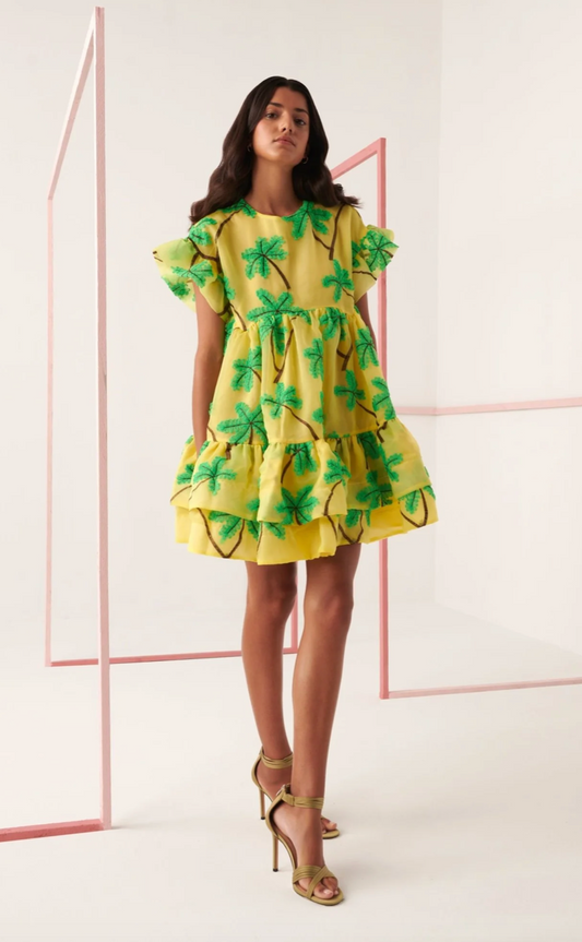 Celia B Coral Palm Dress