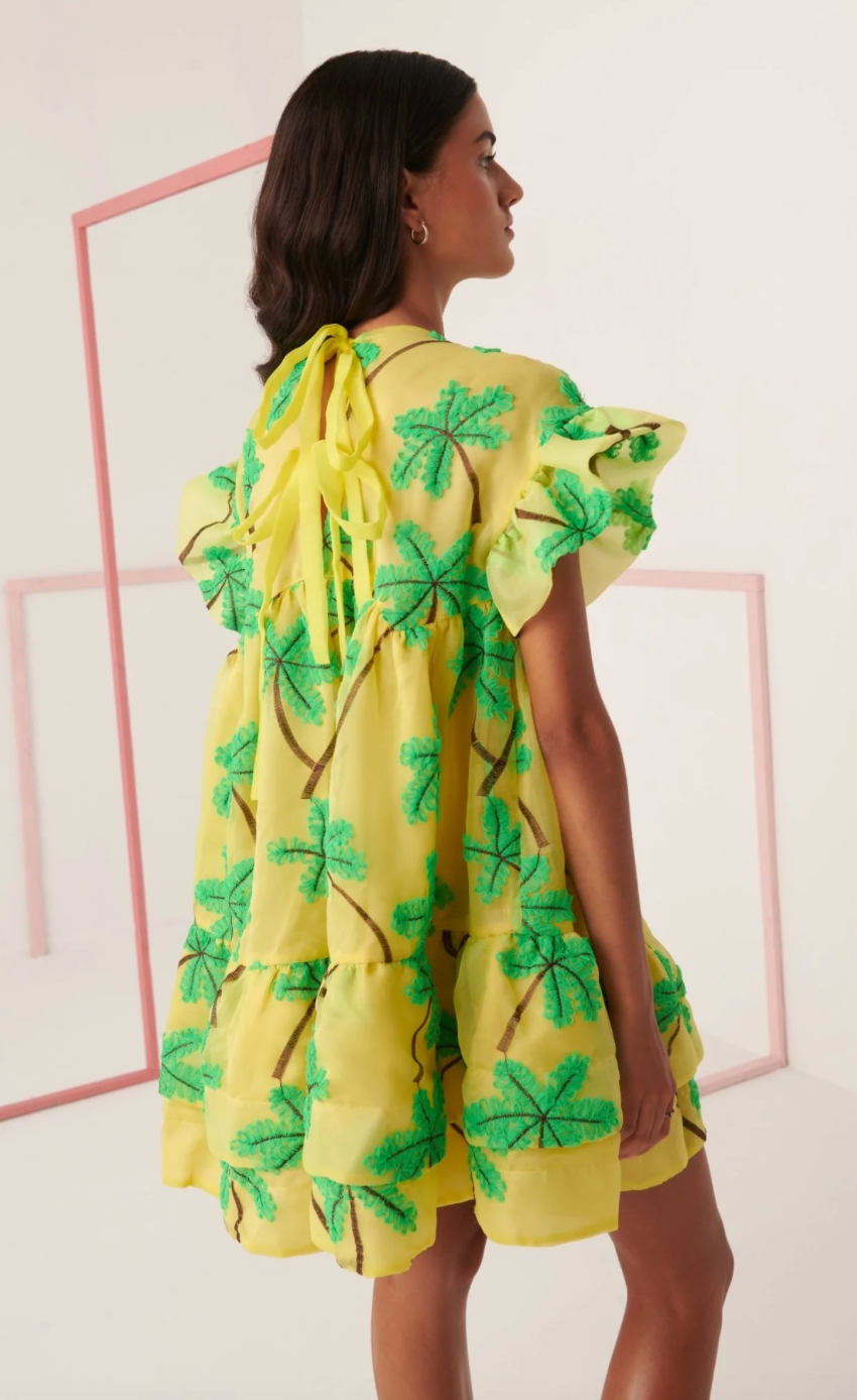 Celia B Coral Palm Dress