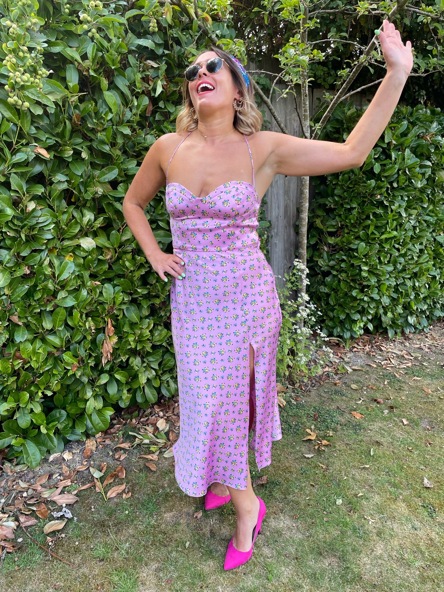 Zara floral silk dress Clearance