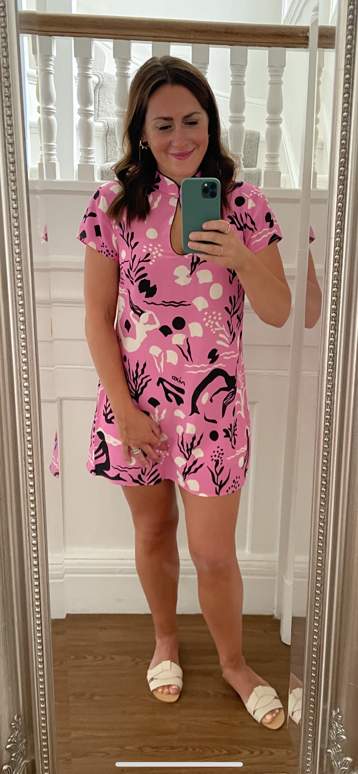 Rent Rixo Lolita Pink Mono Sea Life Dress