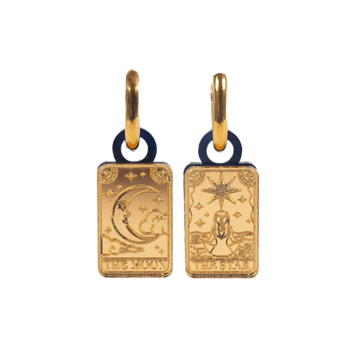 Weezy Pop Gold Tarot Earrings