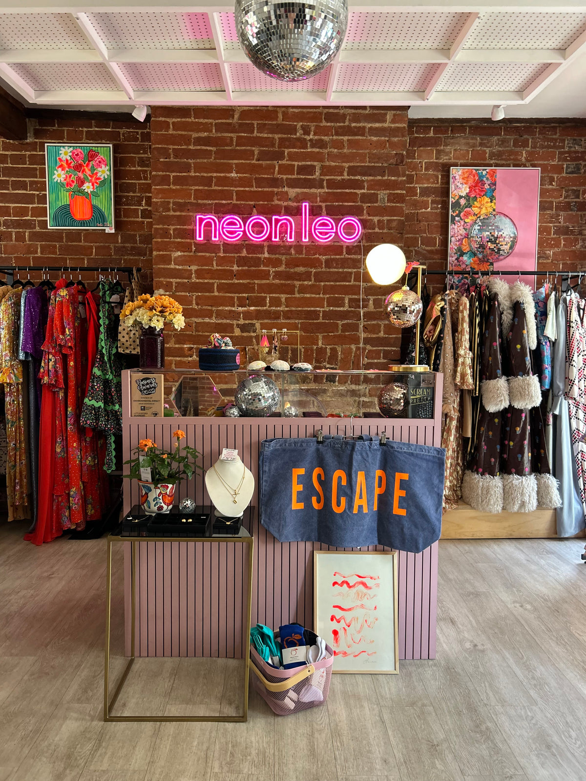 Neon Leo Tote Bags Extra Large