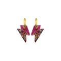 Weezy Pop Lightning Bolt Huggie Earrings in gold