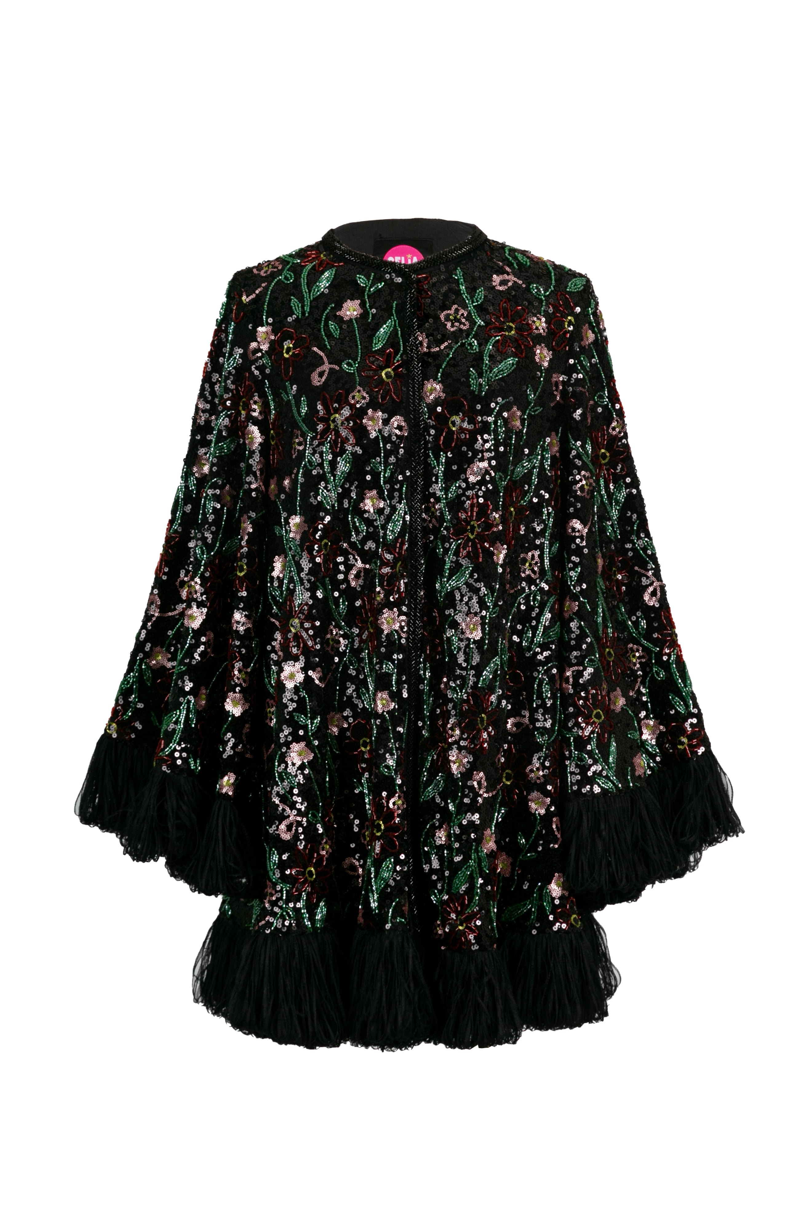 Celia B Ilta Sequin Dress / Cloak
