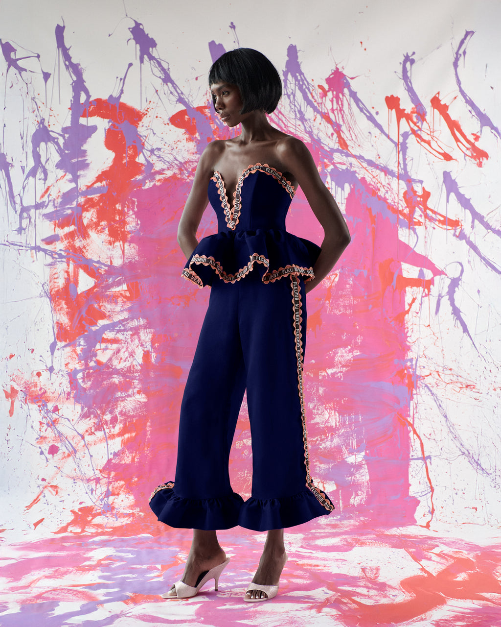 Celia B Syrel Top in blue