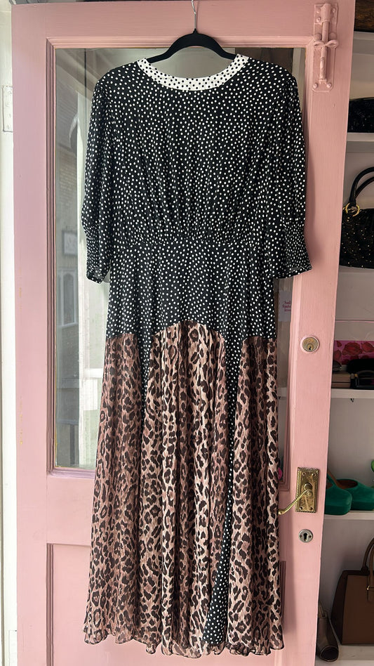 Buy Brand New Rixo Meg Leopard Midi Dress