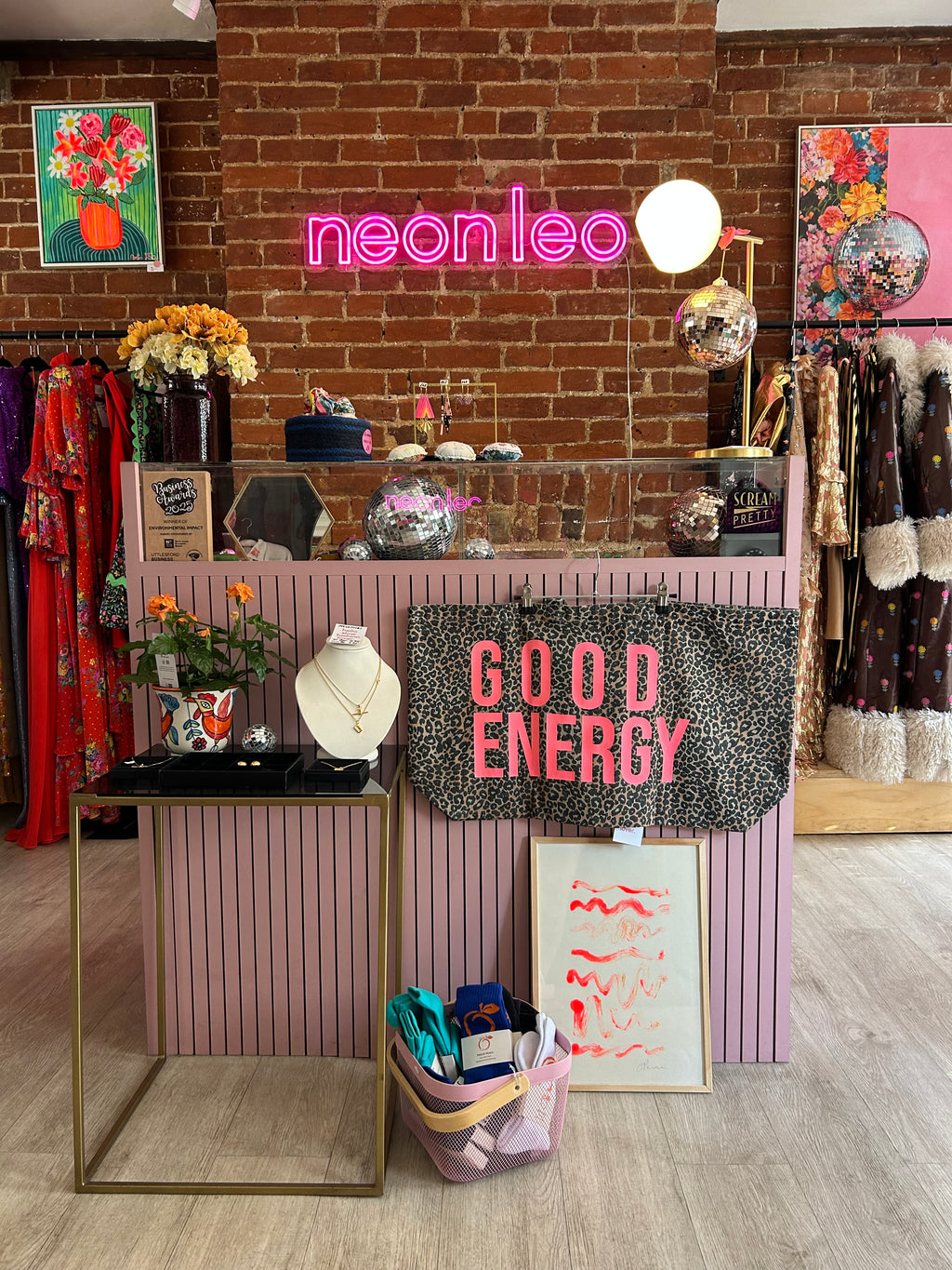 Neon Leo Tote Bags Extra Large