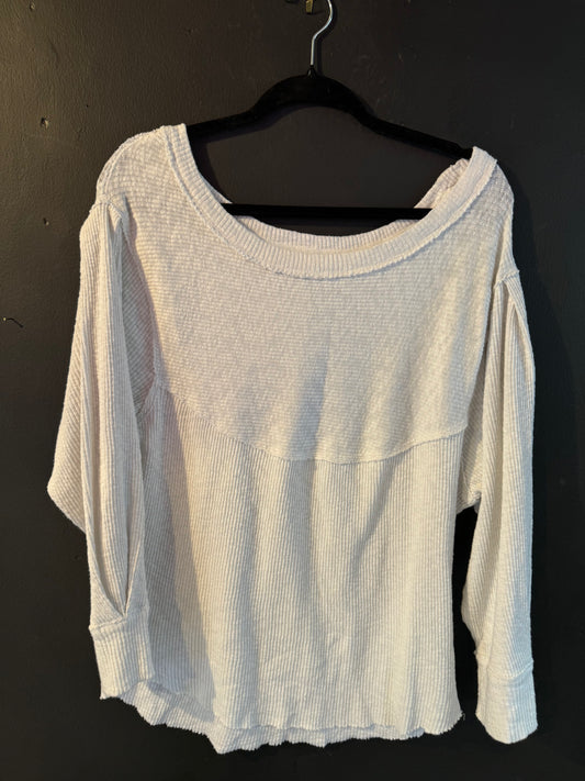 Nadi Anson - Free People Long Sleeve White Top Size Small