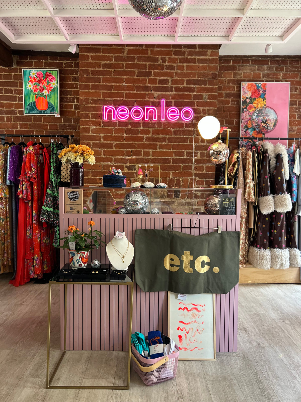 Neon Leo Tote Bags Extra Large