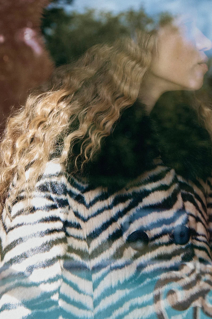 Queens Of Archive Monroe Zebra Coat