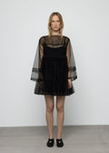 Vestido de tul mini de talla grande Esthé
