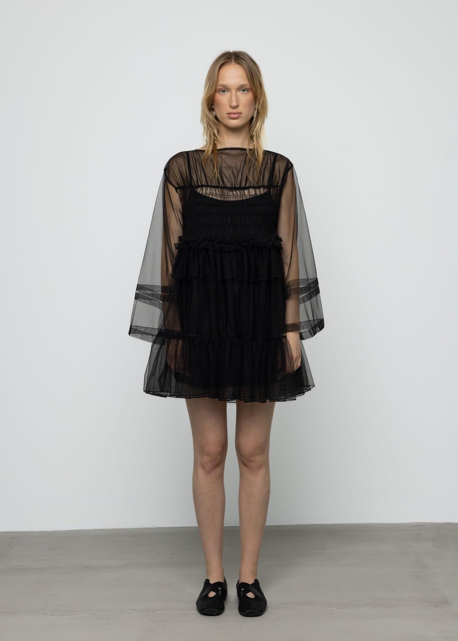 Esthé Oversized Mini Tulle Dress