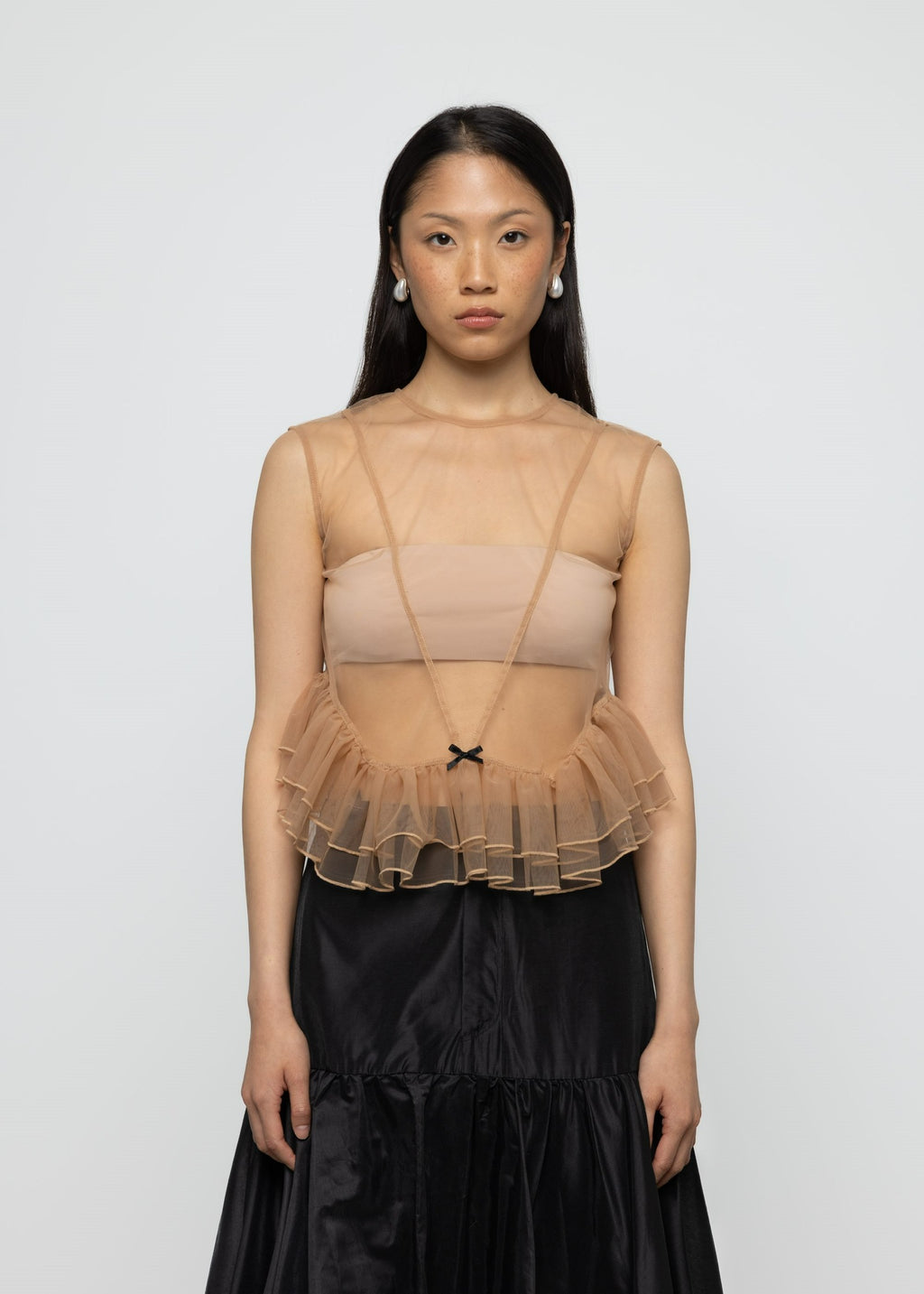 Top Esthé con Volantes de Tul y Peplum