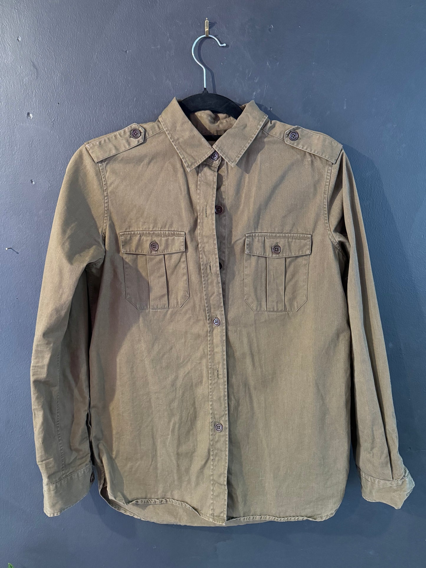 Nadi Anson - H&M Khaki Shirt Extra Small/Small