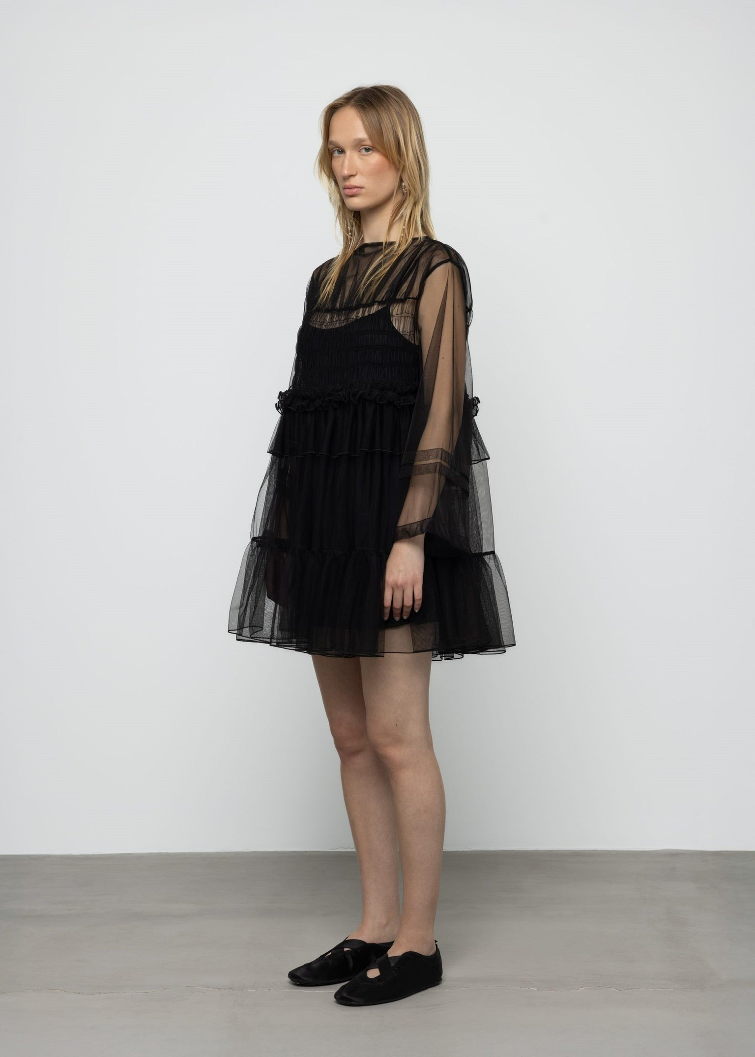 Esthé Oversized Mini Tulle Dress