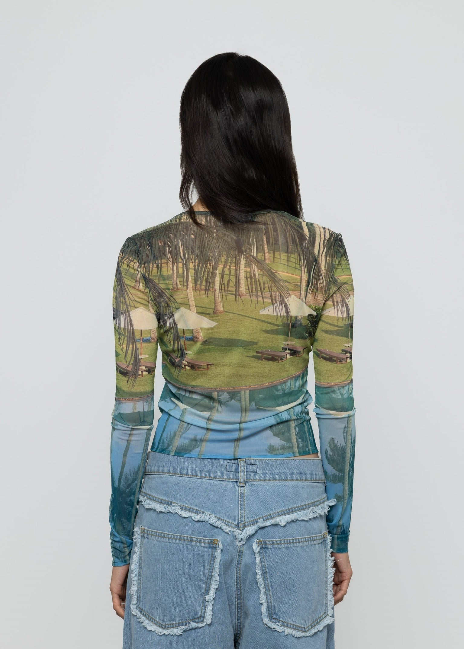 Esthé Mesh Long Sleeve Top