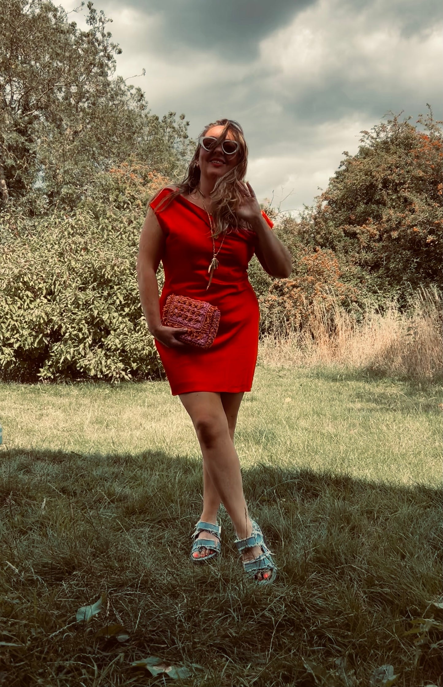 Rent Significant Other Red Slip Dress Size 14
