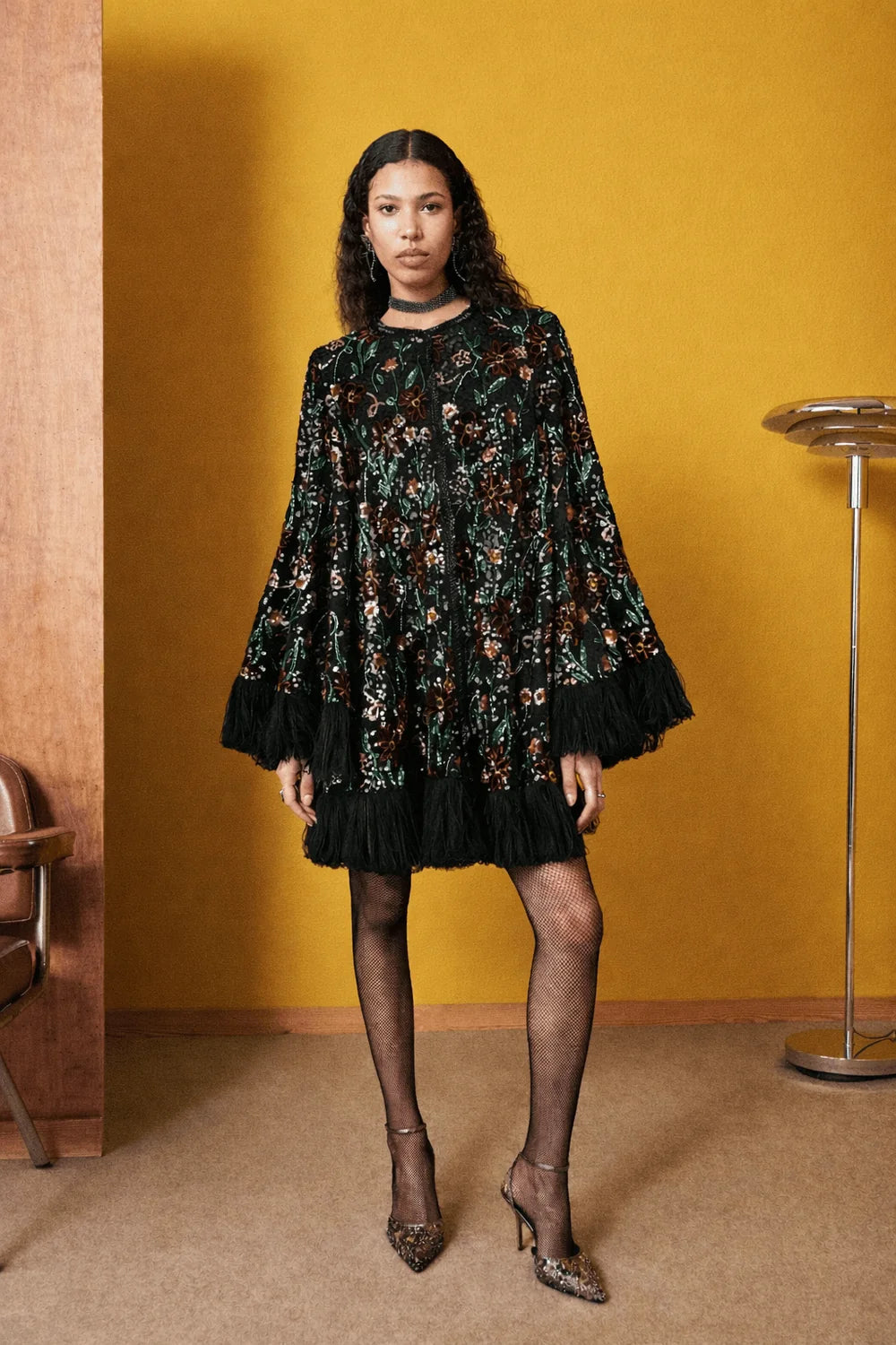 Celia B Ilta Sequin Dress / Cloak