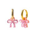 Weezy Pop Bow Huggie Earrings