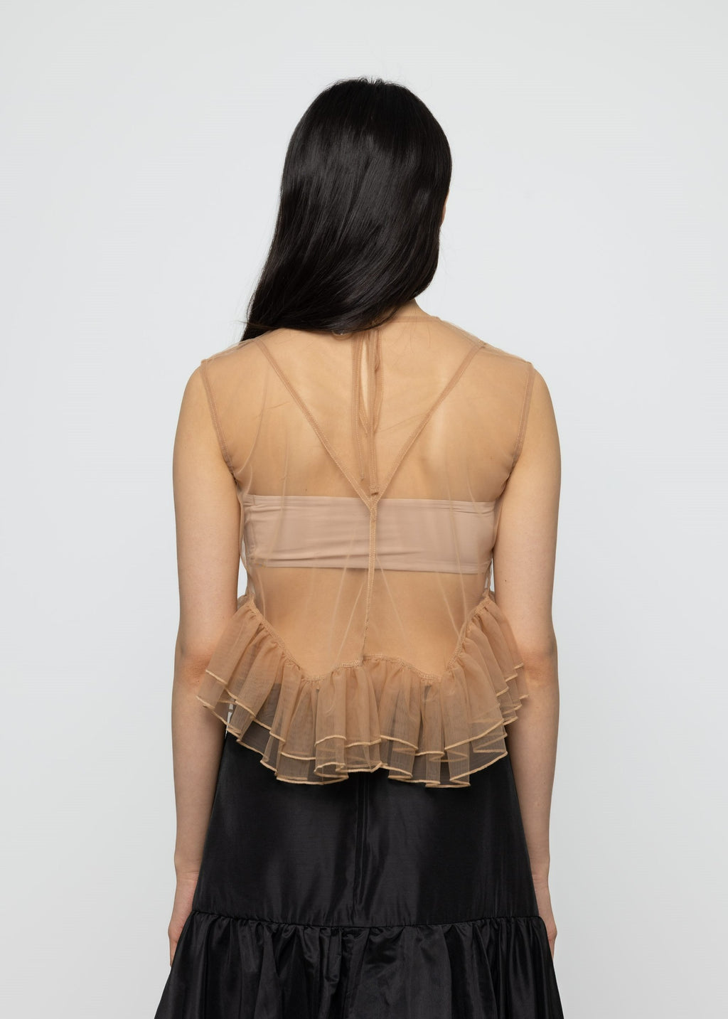 Top Esthé con Volantes de Tul y Peplum