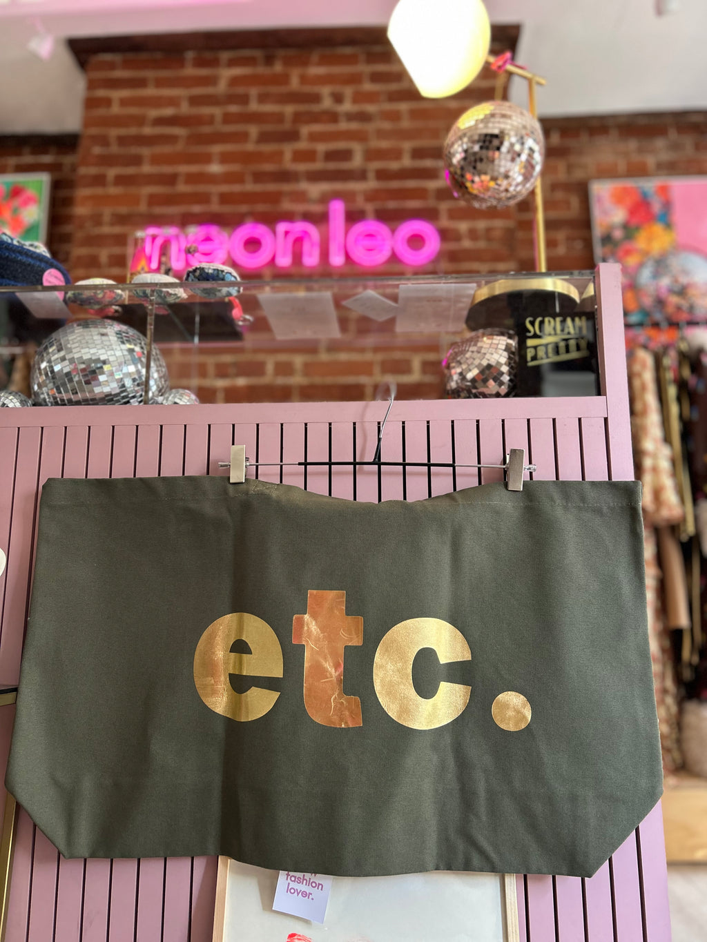 Neon Leo Tote Bags Extra Large