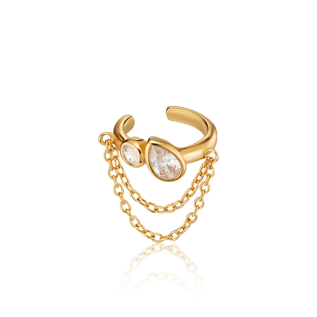 Scream Pretty HANNAH MARTIN TOI ET MOI CHAINED EAR CUFF