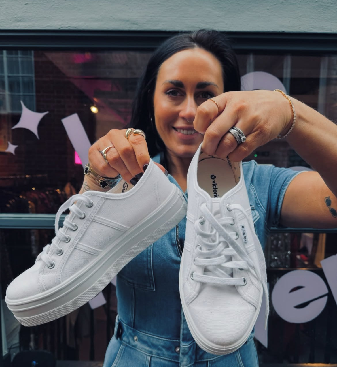 Victoria White Trainers Size 38/5