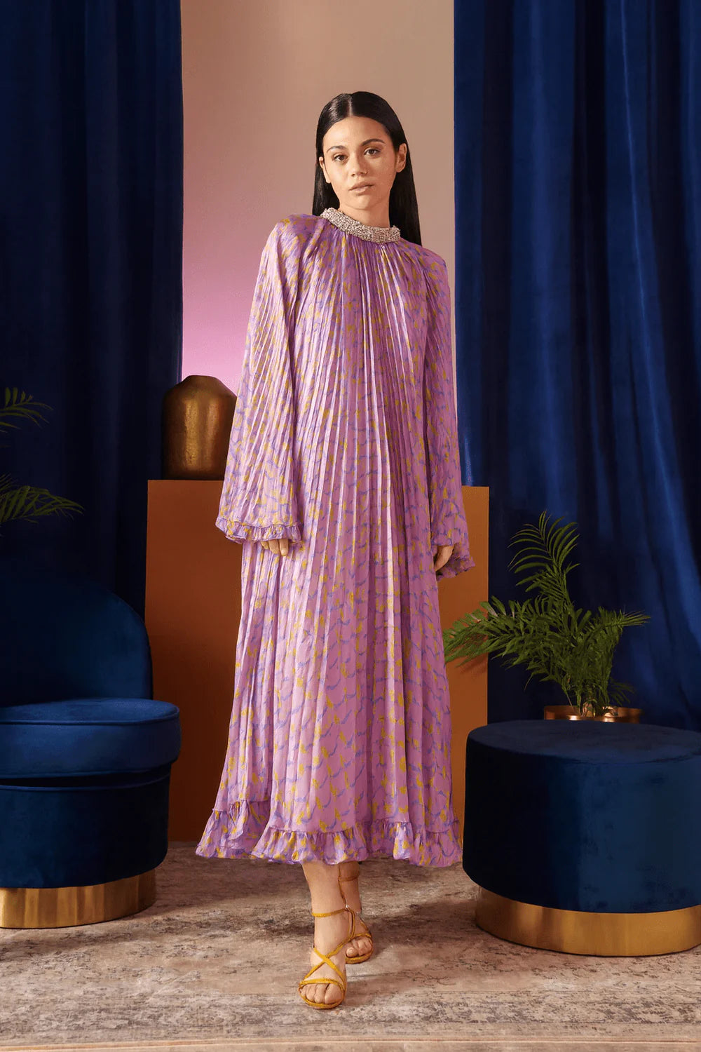 Celia B Earth Dress Lilac - Alquilar desde £95 / Comprar £385