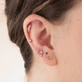 Scream Pretty Sparkling Star Single Flat Back Earring