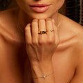 Scream Pretty Starburst Bracelet with Slider Clasp in Gold