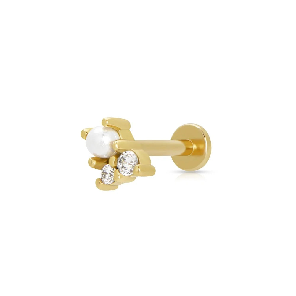 Hannah Martin Pearl & Sparkle Single Flat Back