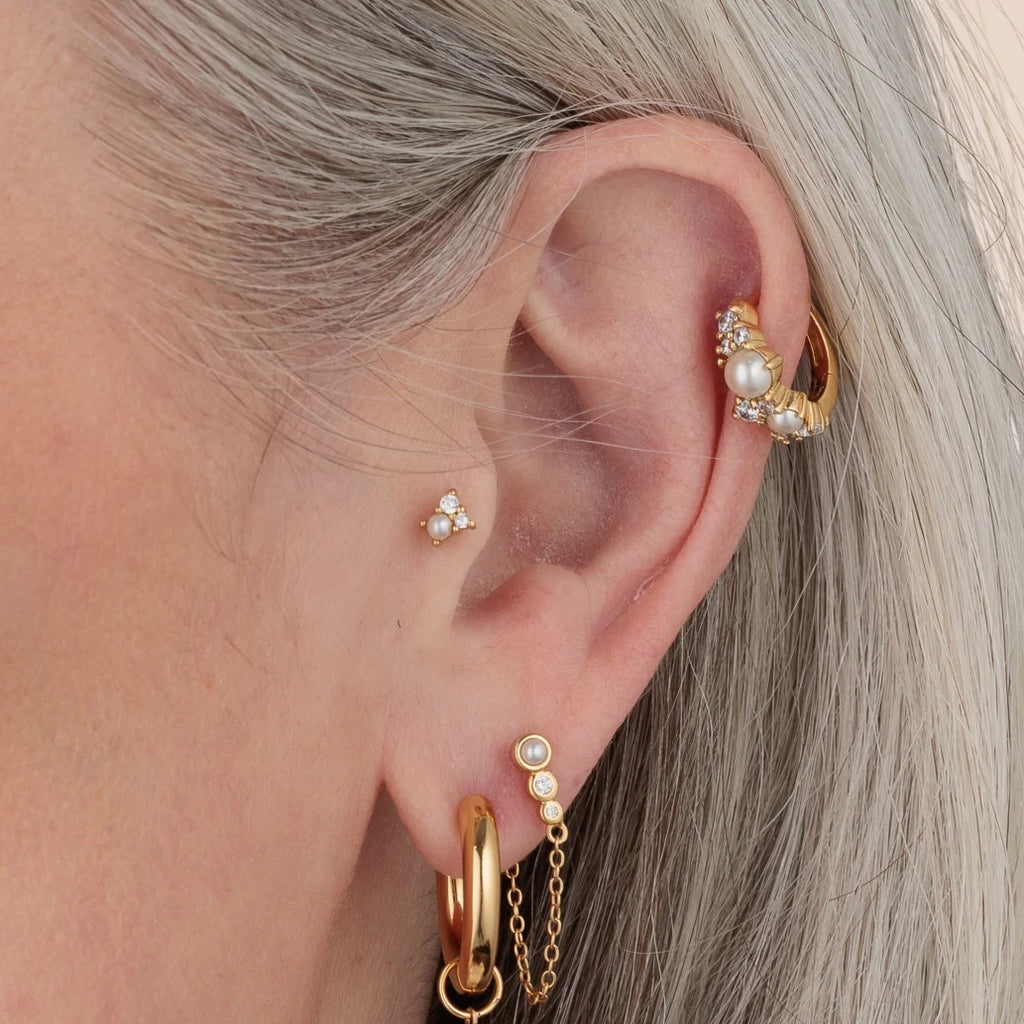 Hannah Martin Pearl & Sparkle Single Flat Back