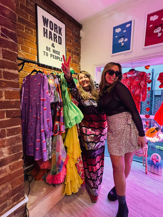 Asos Midi Pink Purple Sequin Dress size 12