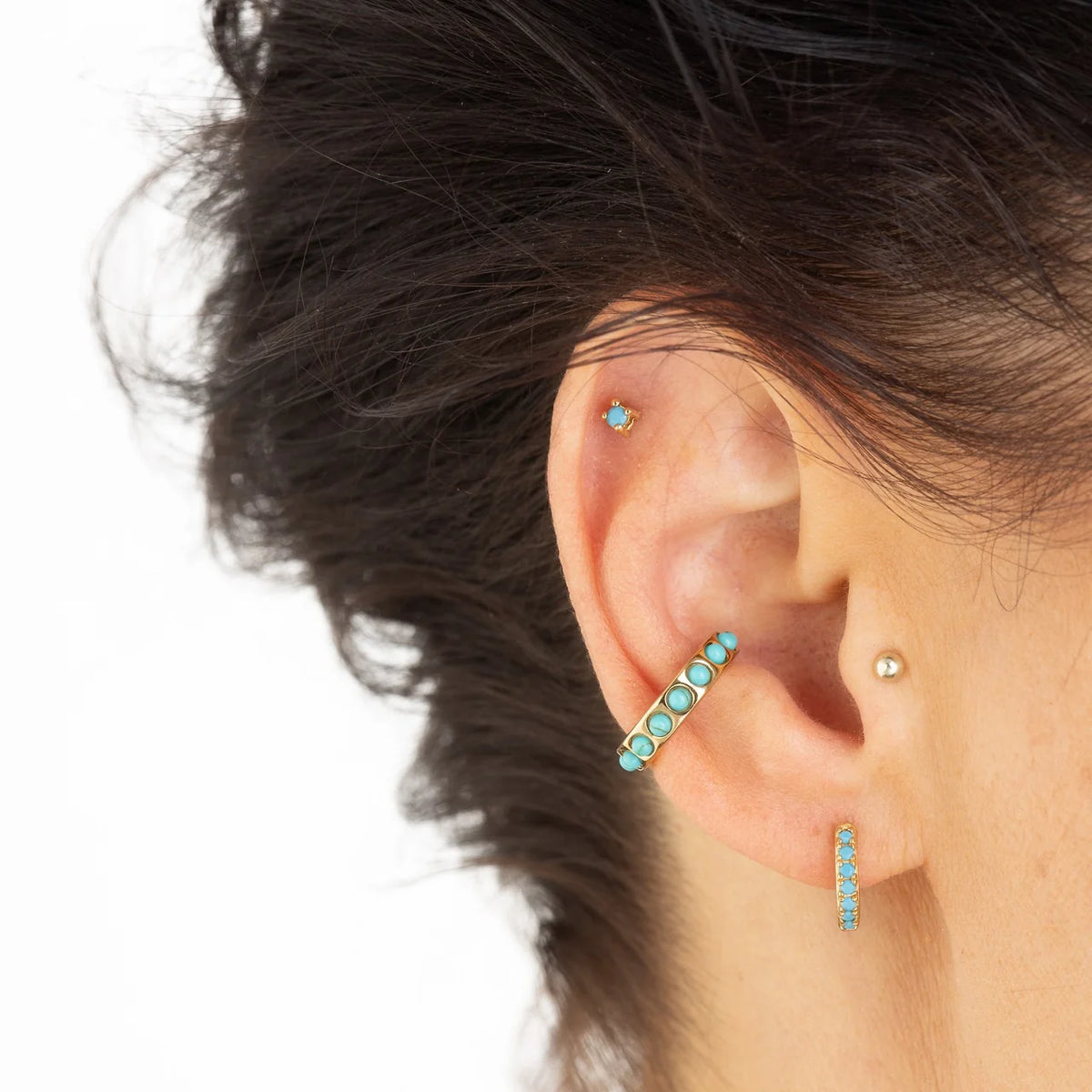 Scream Pretty Huggies with Turquoise Stones