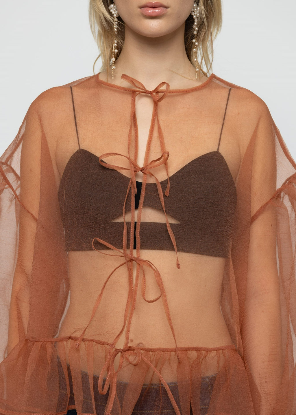 Esthé Volume Organza Bow Top