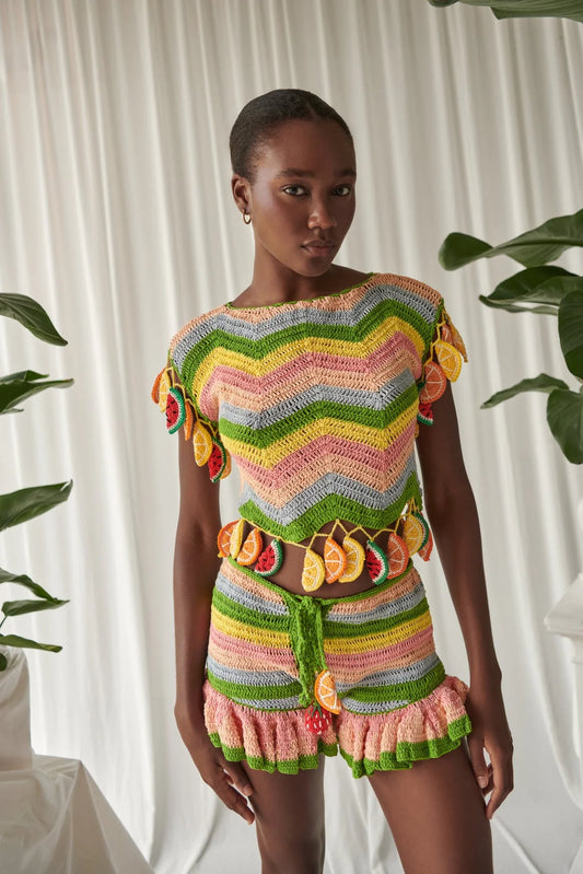 Celia B Bonaire Fruit Top Size Small