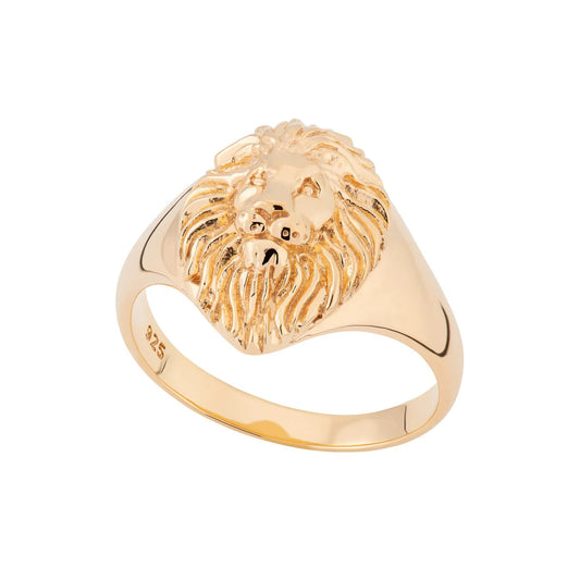 Scream Pretty Lion Head Signet Ring