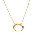 HORN NECKLACE WITH SLIDER CLASP Scream Pretty in gold and silver