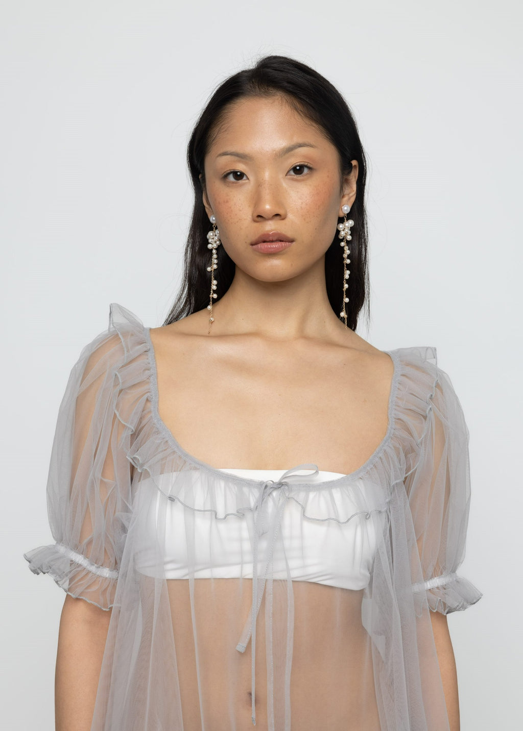 PRE-ORDER Esthé Longline Babydoll Tulle Top