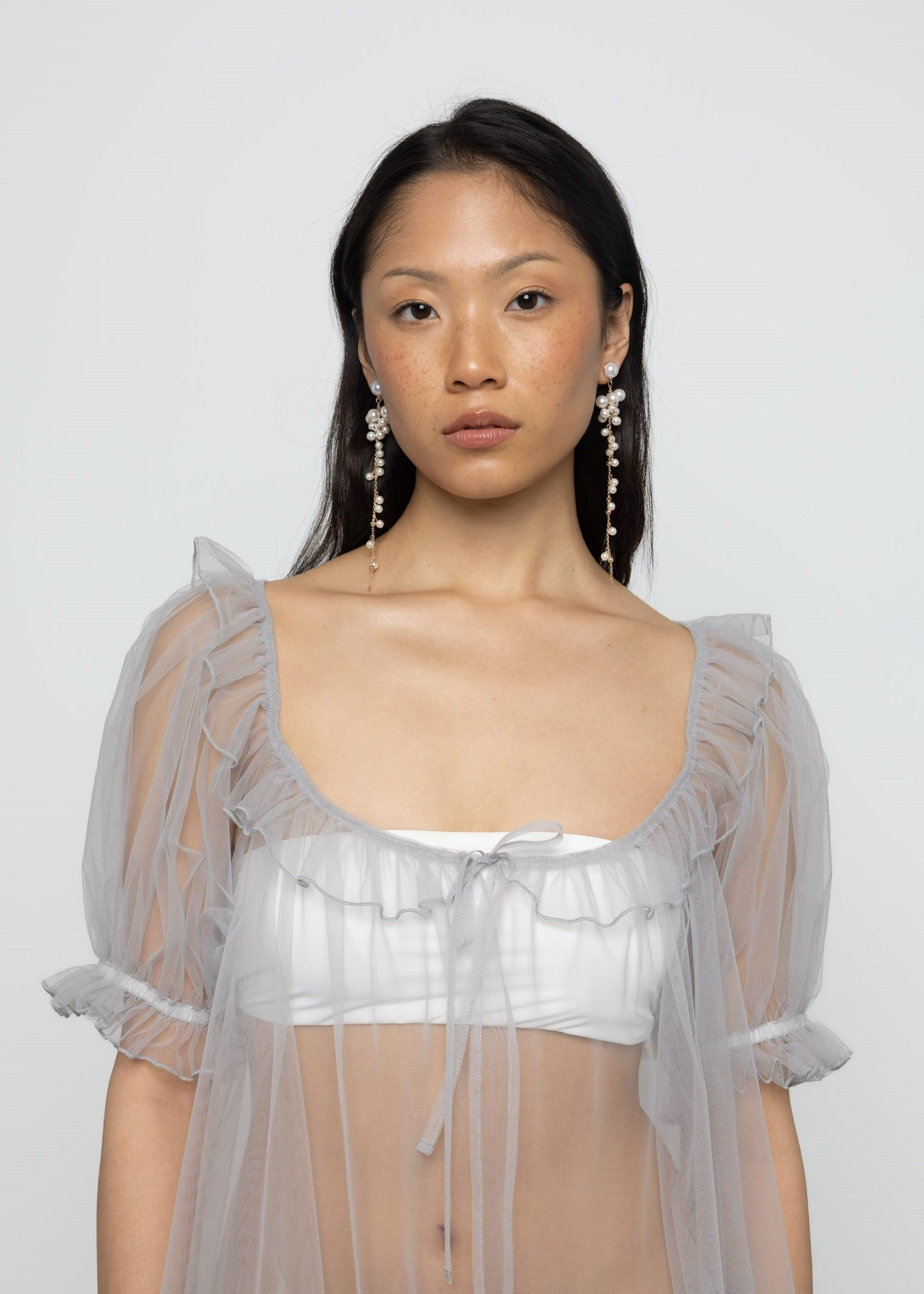 PRE-ORDER Esthé Longline Babydoll Tulle Top