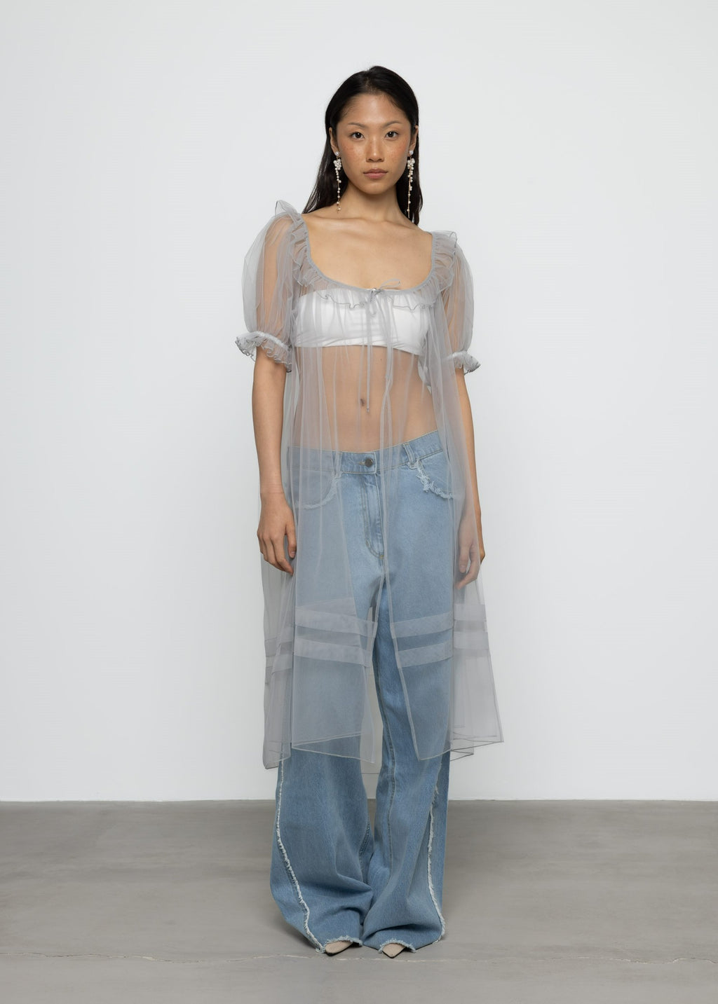 PRE-ORDER Esthé Longline Babydoll Tulle Top