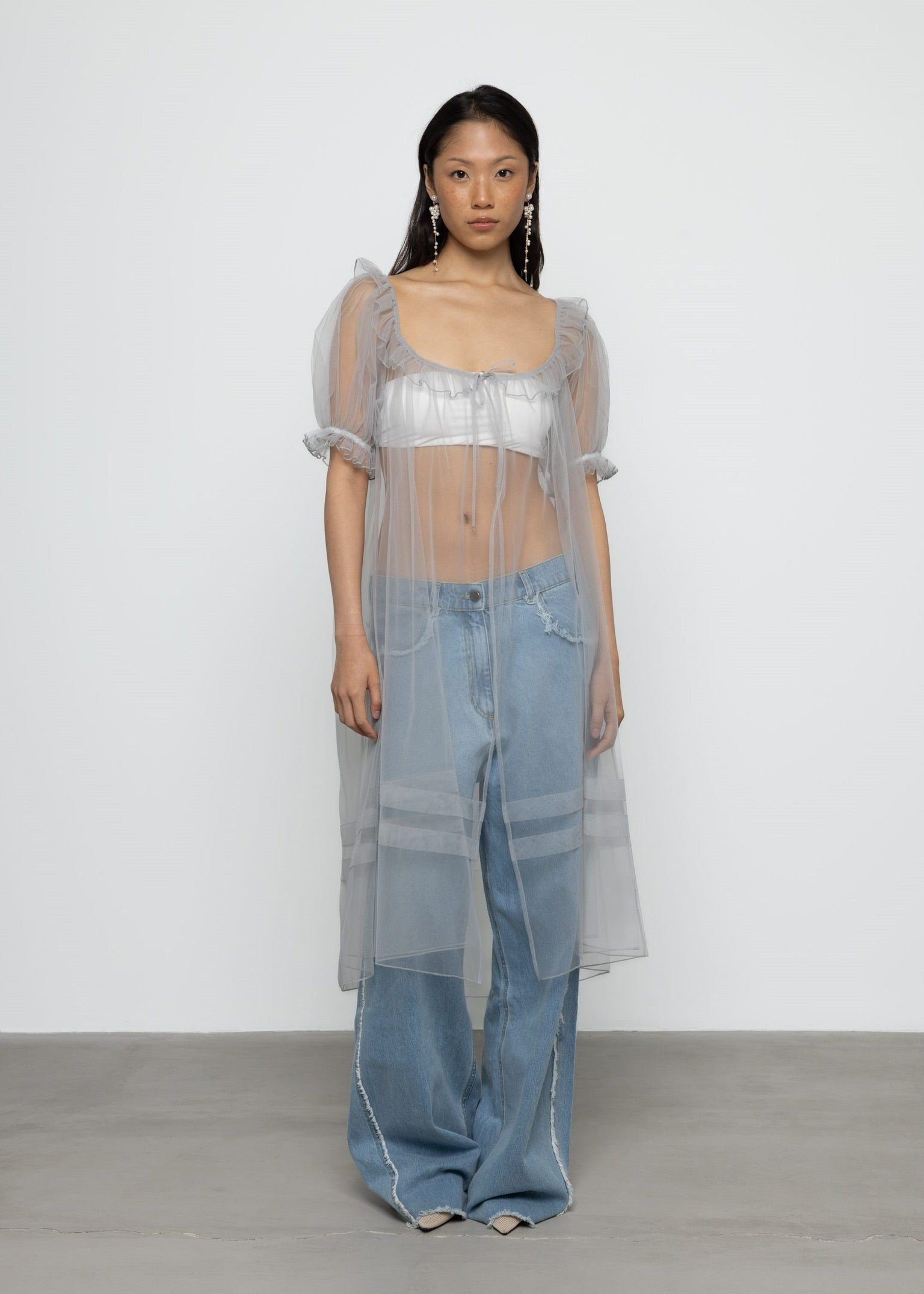 PRE-ORDER Esthé Longline Babydoll Tulle Top